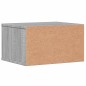vidaXL Supporto Stampante Grigio Sonoma 40x32x22,5cm Legno Multistrato vidaXL Supporto Stampante Grigio Sonoma 40x32x22,5cm Legno Multistrato