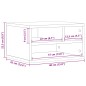 vidaXL Supporto Stampante Grigio Sonoma 40x32x22,5cm Legno Multistrato vidaXL Supporto Stampante Grigio Sonoma 40x32x22,5cm Legno Multistrato