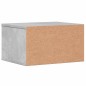 vidaXL Supporto Stampante Grigio Cemento 40x32x22,5 Legno Multistrato vidaXL Supporto Stampante Grigio Cemento 40x32x22,5 Legno Multistrato