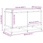vidaXL Fioriera Giardino Marrone Cera 80x40x50 cm Legno Massello Pino vidaXL Fioriera Giardino Marrone Cera 80x40x50 cm Legno Massello Pino