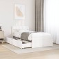 vidaXL Letto senza Materasso Bianco 75x190 in Legno Massello di Pino vidaXL Letto senza Materasso Bianco 75x190 in Legno Massello di Pino