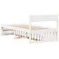 vidaXL Letto senza Materasso Bianco 75x190 in Legno Massello di Pino vidaXL Letto senza Materasso Bianco 75x190 in Legno Massello di Pino