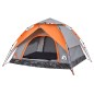 vidaXL Tenda a Cupola 3 Persone Grigio e Arancione a Rilascio Rapido vidaXL Tenda a Cupola 3 Persone Grigio e Arancione a Rilascio Rapido