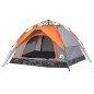 vidaXL Tenda a Cupola 3 Persone Grigio e Arancione a Rilascio Rapido vidaXL Tenda a Cupola 3 Persone Grigio e Arancione a Rilascio Rapido