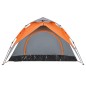 vidaXL Tenda a Cupola 3 Persone Grigio e Arancione a Rilascio Rapido vidaXL Tenda a Cupola 3 Persone Grigio e Arancione a Rilascio Rapido