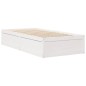 vidaXL Giroletto senza Materasso Bianco 100x200 cm Legno Massello Pino vidaXL Giroletto senza Materasso Bianco 100x200 cm Legno Massello Pino