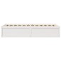 vidaXL Giroletto senza Materasso Bianco 100x200 cm Legno Massello Pino vidaXL Giroletto senza Materasso Bianco 100x200 cm Legno Massello Pino