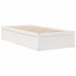 vidaXL Giroletto senza Materasso Bianco 100x200 cm Legno Massello Pino vidaXL Giroletto senza Materasso Bianco 100x200 cm Legno Massello Pino