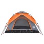 vidaXL Tenda a Cupola 5 Persone Grigio e Arancione a Rilascio Rapido vidaXL Tenda a Cupola 5 Persone Grigio e Arancione a Rilascio Rapido