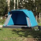 vidaXL Tenda da Campeggio Cabina 4 Persone Blu a Rilascio Rapido vidaXL Tenda da Campeggio Cabina 4 Persone Blu a Rilascio Rapido