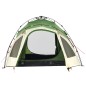 vidaXL Tenda a Cupola da Campeggio 3 Persone Verde a Rilascio Rapido