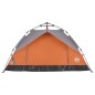 vidaXL Tenda a Cupola 2 Persone Grigio e Arancione a Rilascio Rapido vidaXL Tenda a Cupola 2 Persone Grigio e Arancione a Rilascio Rapido