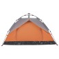 vidaXL Tenda a Cupola 2 Persone Grigio e Arancione a Rilascio Rapido vidaXL Tenda a Cupola 2 Persone Grigio e Arancione a Rilascio Rapido