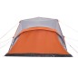 vidaXL Tenda Famiglia Portico 9 Pers. Grigio Arancione Rilascio Rapido vidaXL Tenda Famiglia Portico 9 Pers. Grigio Arancione Rilascio Rapido