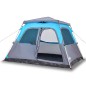 vidaXL Tenda Familiare a Cupola 6 Persone Blu a Rilascio Rapido vidaXL Tenda Familiare a Cupola 6 Persone Blu a Rilascio Rapido