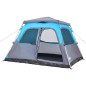 vidaXL Tenda Familiare a Cupola 6 Persone Blu a Rilascio Rapido vidaXL Tenda Familiare a Cupola 6 Persone Blu a Rilascio Rapido