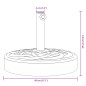 vidaXL Base per Ombrellone per Pali Ø38/48 mm 25 kg Rotonda vidaXL Base per Ombrellone per Pali Ø38/48 mm 25 kg Rotonda
