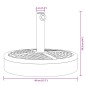 vidaXL Base per Ombrellone per Pali Ø38/48 mm 25 kg Rotonda
