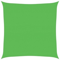 vidaXL Vela Parasole 160 g/m² Verde Chiaro 4x4 m in HDPE