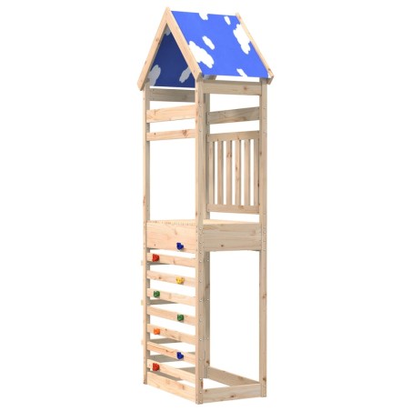 vidaXL Torre da Gioco con Arrampicata 85x52,5x265 cm Massello Pino