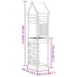 vidaXL Torre da Gioco con Arrampicata 85x52,5x265 cm Massello Pino vidaXL Torre da Gioco con Arrampicata 85x52,5x265 cm Massello Pino