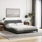 vidaXL Letto con Materasso Grigio Scuro 160x200 cm Tessuto vidaXL Letto con Materasso Grigio Scuro 160x200 cm Tessuto