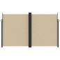 vidaXL Tenda da Sole Laterale Retrattile Beige 200x600 cm vidaXL Tenda da Sole Laterale Retrattile Beige 200x600 cm
