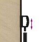 vidaXL Tenda da Sole Laterale Retrattile Beige 200x600 cm vidaXL Tenda da Sole Laterale Retrattile Beige 200x600 cm