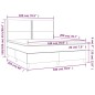 vidaXL Giroletto a Molle con Materasso Grigio Scuro 180x200 cm Tessuto