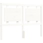 vidaXL Giroletto con Testiera Bianco Small Double Legno Massello vidaXL Giroletto con Testiera Bianco Small Double Legno Massello