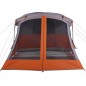 vidaXL Tenda da Campeggio con Portico 4 Persone Arancione Impermeabile vidaXL Tenda da Campeggio con Portico 4 Persone Arancione Impermeabile