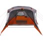 vidaXL Tenda da Campeggio con Portico 4 Persone Arancione Impermeabile vidaXL Tenda da Campeggio con Portico 4 Persone Arancione Impermeabile