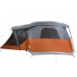 vidaXL Tenda da Campeggio con Portico 4 Persone Arancione Impermeabile vidaXL Tenda da Campeggio con Portico 4 Persone Arancione Impermeabile
