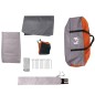 vidaXL Tenda da Campeggio con Portico 4 Persone Arancione Impermeabile vidaXL Tenda da Campeggio con Portico 4 Persone Arancione Impermeabile