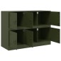 vidaXL Credenza Verde Oliva 99x39x73 cm in Acciaio vidaXL Credenza Verde Oliva 99x39x73 cm in Acciaio