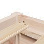 vidaXL Letto senza Materasso 90x190 cm in Legno Massello di Pino