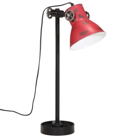vidaXL Lampada da Scrivania 25 W Rosso Anticato 15x15x55 cm E27