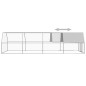vidaXL Gabbia per Polli 3x8x2 m in Acciaio Zincato