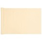 vidaXL Paravento da Balcone Crema 1000x75 cm in PVC