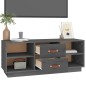 Mobile Porta TV Grigio 100x34x40 cm in Legno Massello di Pino Mobile Porta TV Grigio 100x34x40 cm in Legno Massello di Pino