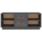 Mobile Porta TV Grigio 100x34x40 cm in Legno Massello di Pino Mobile Porta TV Grigio 100x34x40 cm in Legno Massello di Pino