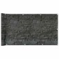 vidaXL Paravento da Balcone con Aspetto Pietra Grigio 300x75 cm PVC