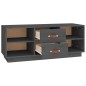 Mobile Porta TV Grigio 100x34x40 cm in Legno Massello di Pino Mobile Porta TV Grigio 100x34x40 cm in Legno Massello di Pino