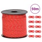 vidaXL Corda Tenda con Strisce Riflettenti e Chiavi 50 m 4 mm vidaXL Corda Tenda con Strisce Riflettenti e Chiavi 50 m 4 mm