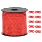 vidaXL Corda Tenda con Strisce Riflettenti e Chiavi 50 m 4 mm vidaXL Corda Tenda con Strisce Riflettenti e Chiavi 50 m 4 mm