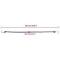 vidaXL Corde Elastiche con Strisce Riflettenti e Ganci 50 pz 88 cm