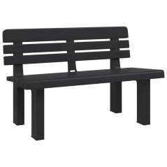 vidaXL Panchina da Giardino Antracite 110x52x71 cm in Polipropilene