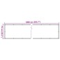 vidaXL Paravento da Balcone con Aspetto Pianta Verde 1000x75 cm PVC