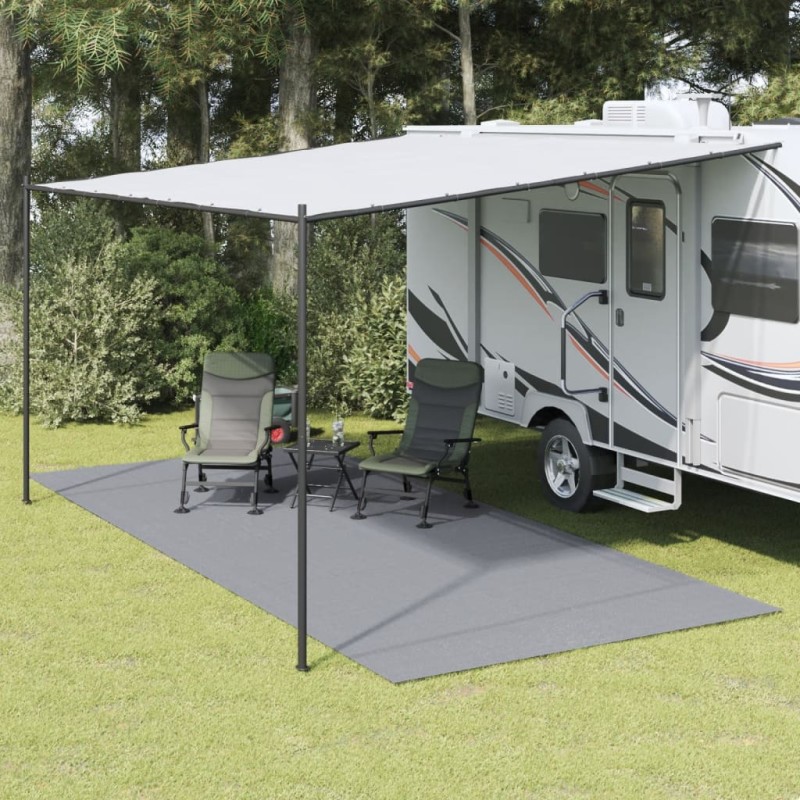 vidaXL Tappeto da Tenda Grigio Chiaro 6x2,5 m vidaXL Tappeto da Tenda Grigio Chiaro 6x2,5 m
