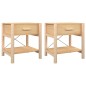 vidaXL Tavolini da Letto 2pz 42x38x45 cm in Legno Multistrato vidaXL Tavolini da Letto 2pz 42x38x45 cm in Legno Multistrato